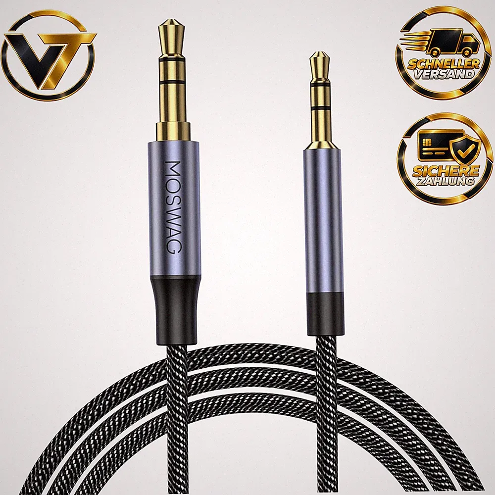 Klinke 3,5 mm auf 2,5 mm Männlich Stereo Audiokabel 1m Kopfhörer Kabel