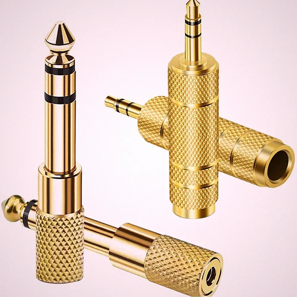 Klinke Adapter 6,35mm auf 3,5mm Stereo 4er-Pack Kopfhörer Verstärker Mixer