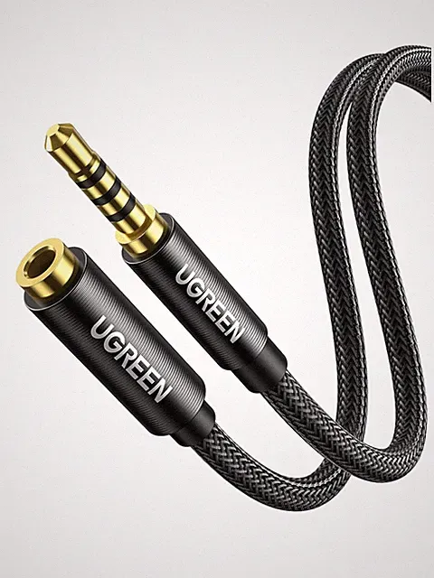 Klinke Verlängerungskabel 3,5mm TRRS für Headset, Kopfhörer, Xbox, Audio, 2m