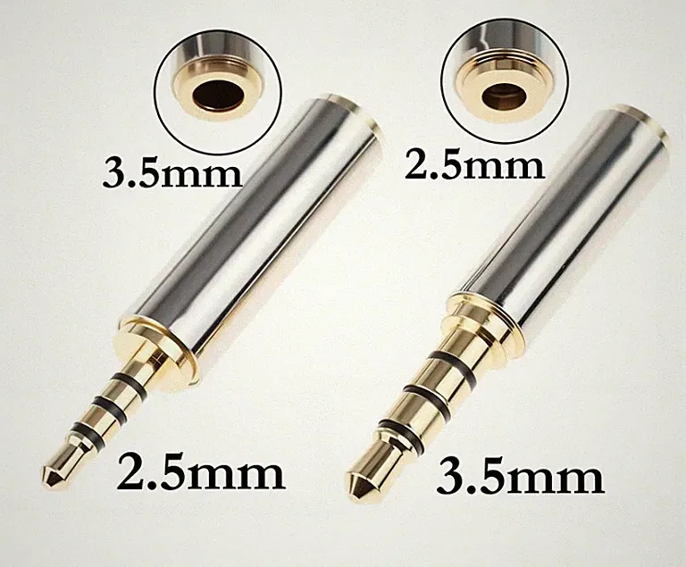 Klinken Audio AUX Adapter 3,5 mm Klinke Stecker 2,5 mm Klinkenstecker Buchse W/M