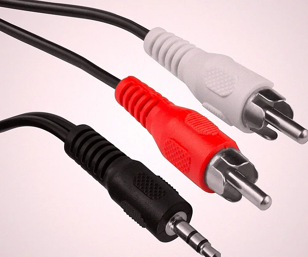 Klinken Cinch Kabel AUX Audio 3,5mm Klinke Stecker Stereo Kopfhörer Klinkenkabel