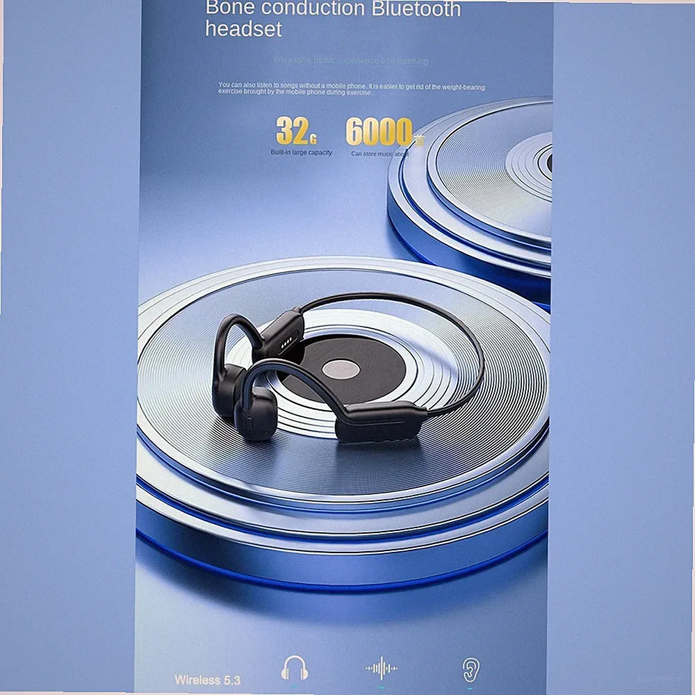 Knochenleitungs-Kopfhörer mit 32G MP3-Player zum Schwimmen und Laufen