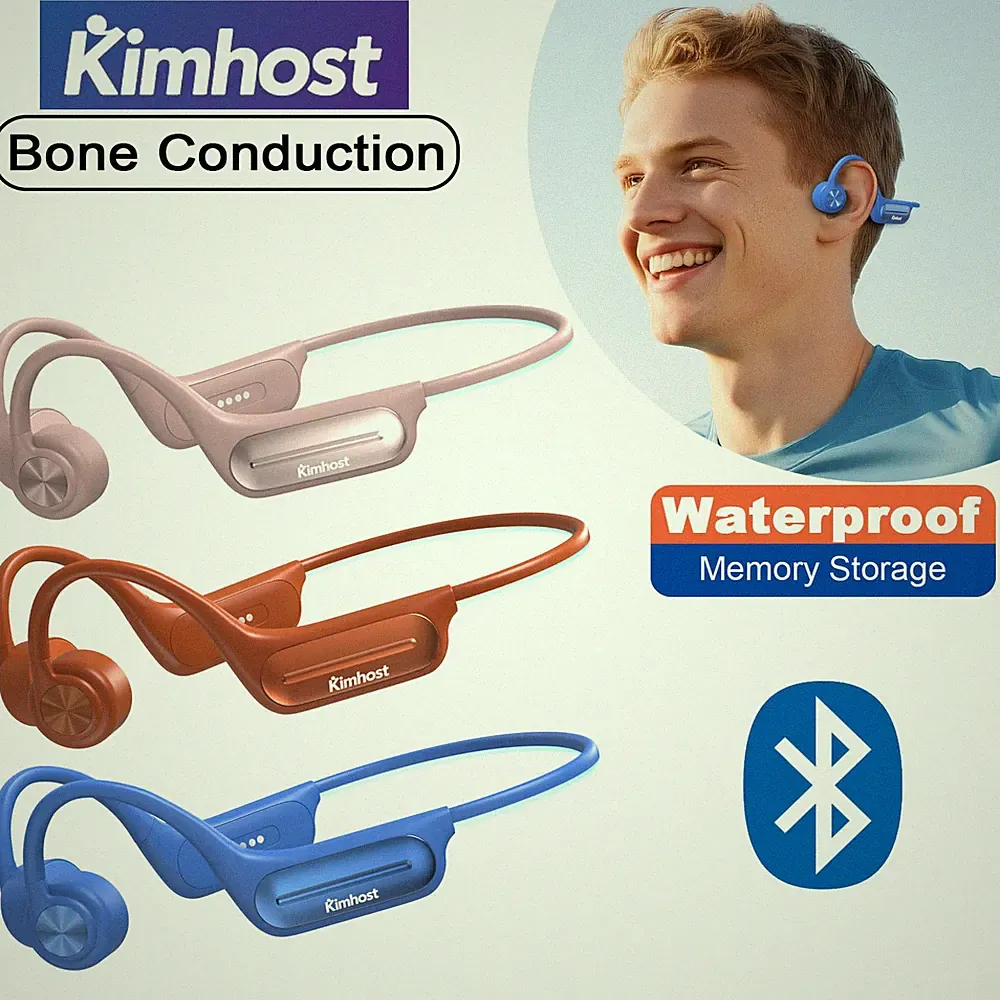 Knochenleitungskopfhörer Bluetooth 32GB MP3 IPX8 Wasserdichte Offene Kopfhörer