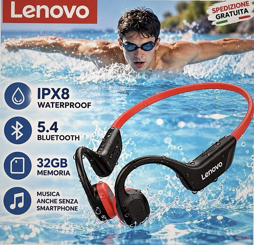 Knochenleitungskopfhörer Kopfhörer Bluetooth 5.4 32GB IPX8 Schwimmen Sport Kabellos