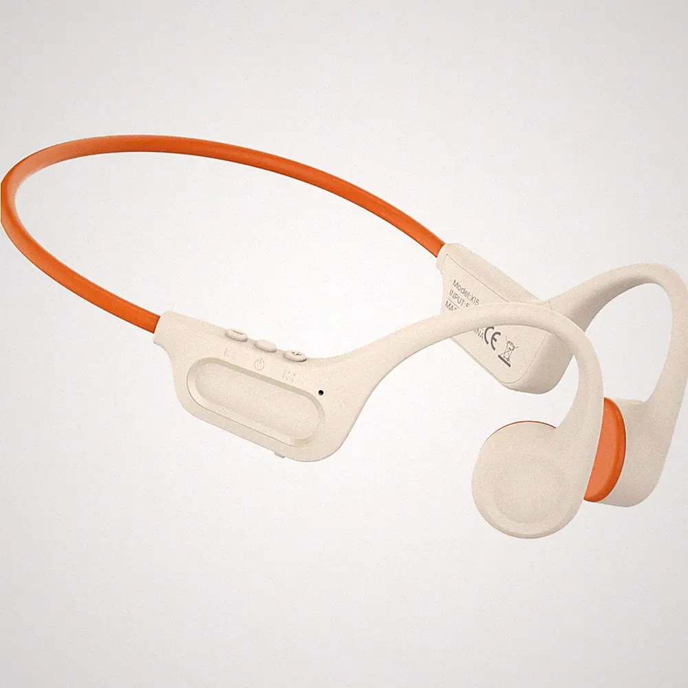 Knochenschall Bluetooth 5.3 Kopfhörer für Sport, wasserfest, TypeC Aufladen