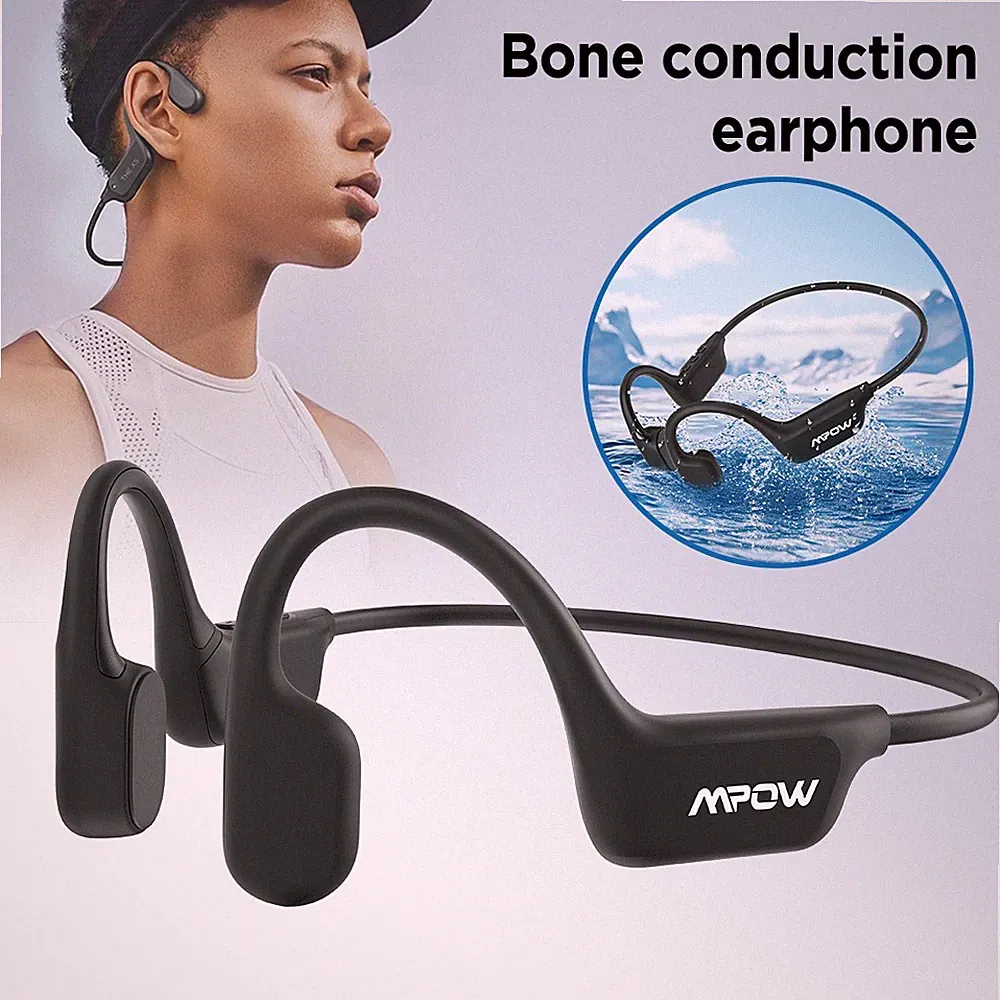 Knochenschall Headphone Bluetooth IPX6 Wasserdicht MP3-Player Offene Kopfhörer