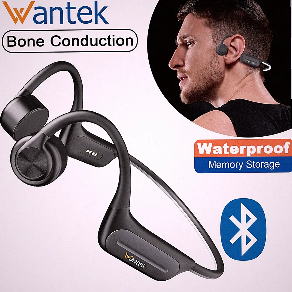 Knochenschall Headphone Bluetooth mit MP3-player IP68 Wasserdicht Sportkopfhörer