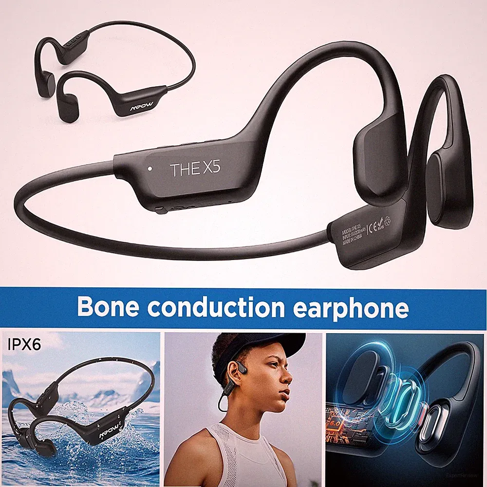 Knochenschall Headphone Bluetooth MP3-Player Offene Kopfhörer IPX8 Wasserdicht