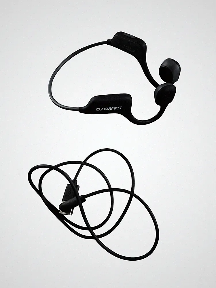 Knochenschall Kopfhörer Bluetooth 5.0 Kabellos IPX7 Wasserdicht Sportkopfhörer