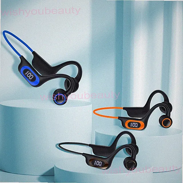 Knochenschall Kopfhörer Bluetooth 5.3 Open Ear Sport Wasserdicht Kabellos