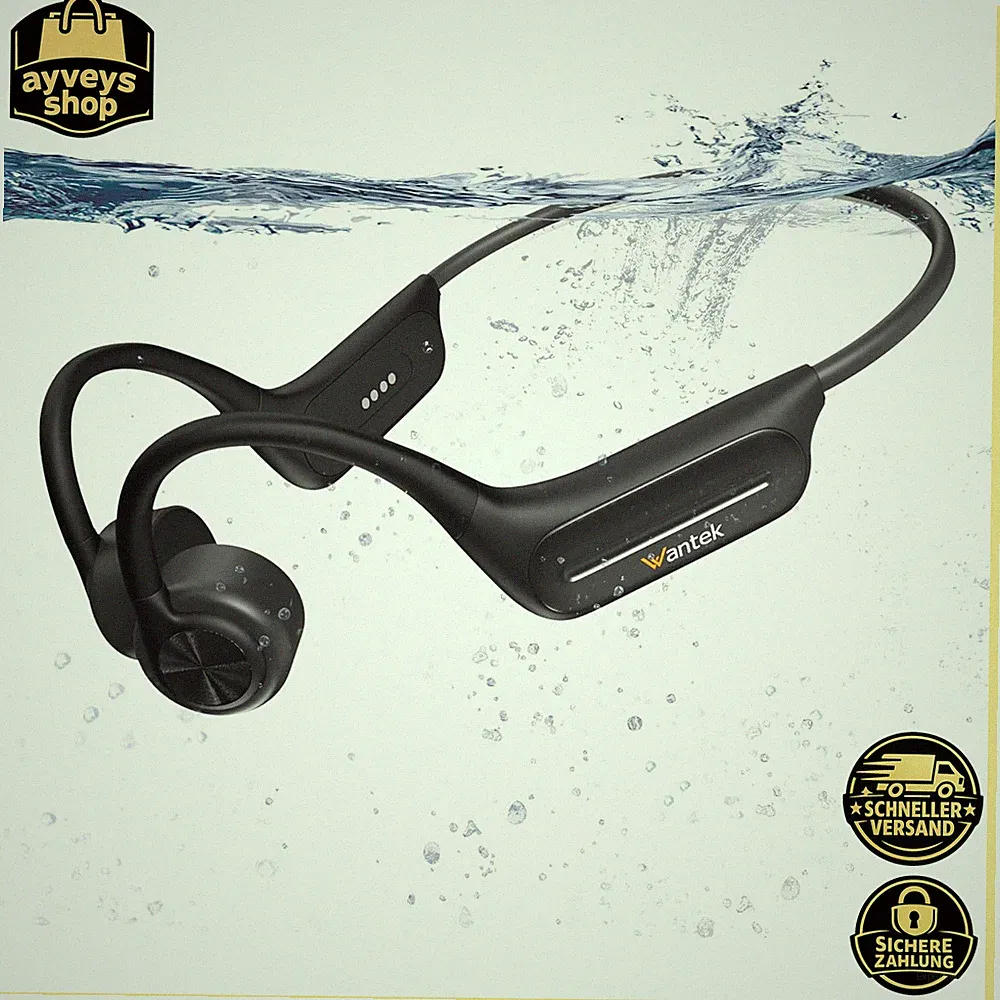 Knochenschall Kopfhörer Bluetooth 5.4 IP68 Wasserdicht 32G MP3-Player Schwimmen