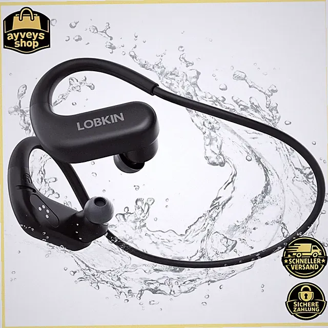 Knochenschall Kopfhörer Bluetooth 5.4 IPX8 Wasserdicht mit 8G MP3 Player