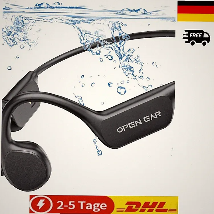 Knochenschall Kopfhörer Bluetooth 5.4 Wasserdicht 32GB MP