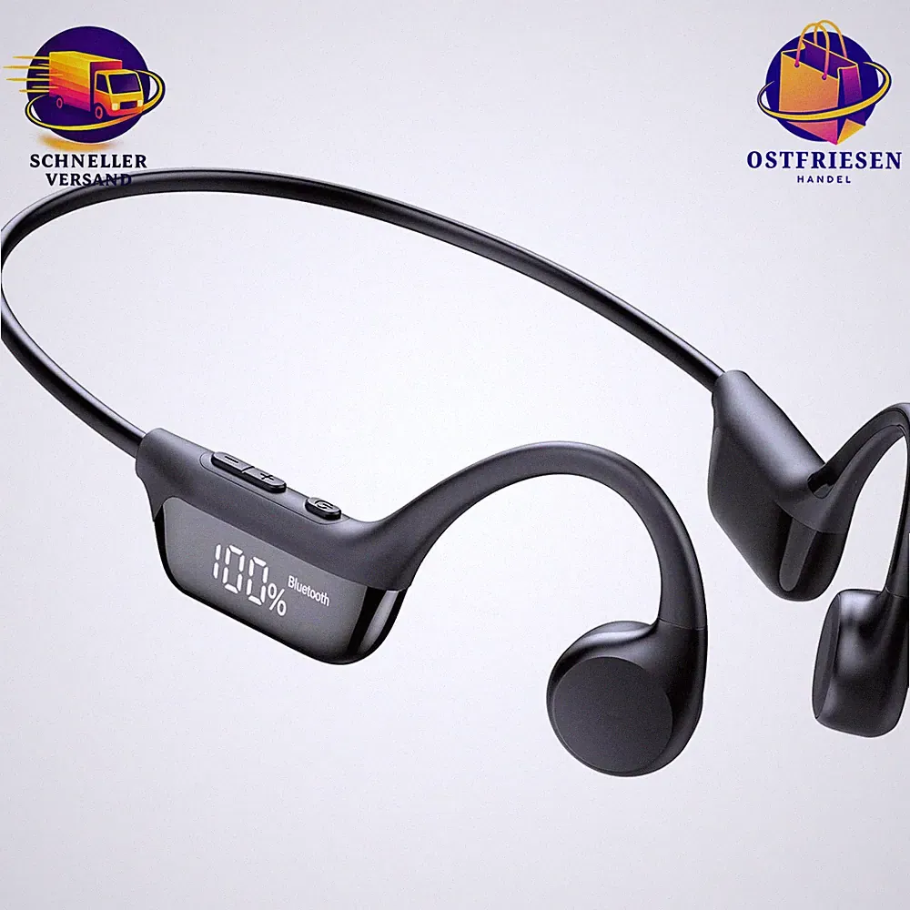 Knochenschall Kopfhörer Bluetooth 6.0 IP7 Wasserdicht 12 Std Sport Fitness