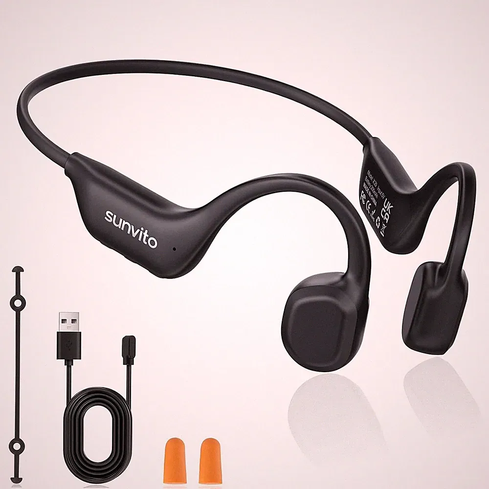 Knochenschall Kopfhörer Bluetooth 6.0, offene Bluetooth-Funkkopfhörer