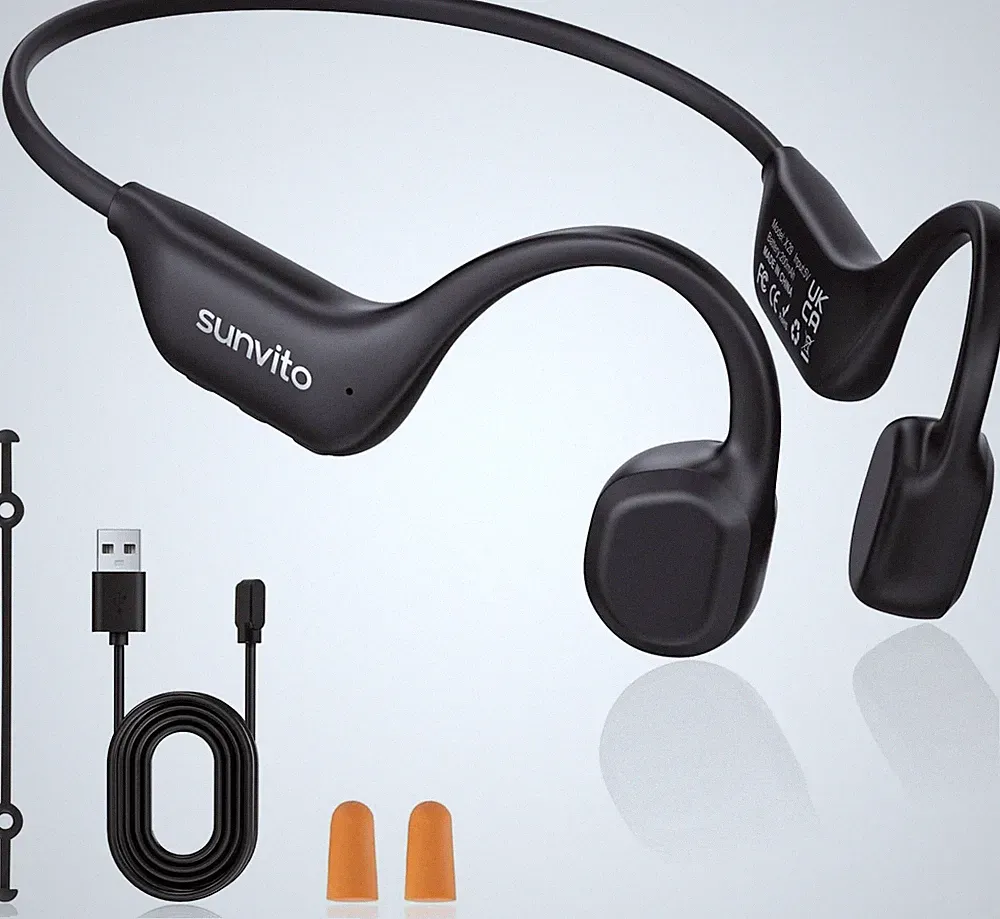 Knochenschall Kopfhörer Bluetooth 6.0, offene Bluetooth-Funkkopfhörer für Sp