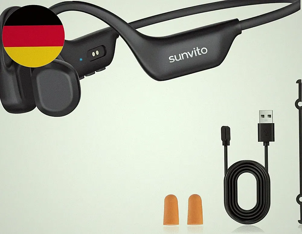 Knochenschall Kopfhörer Bluetooth 6.0, Offene Bluetooth-Funkkopfhörer Für Sport