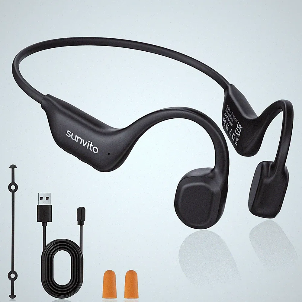 Knochenschall Kopfhörer Bluetooth 6.0, offene BluetoothFunkkopfhörer für Spor...