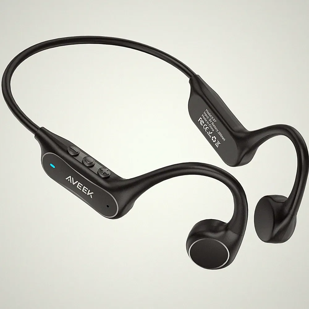 Knochenschall Kopfhörer Bluetooth 6.0 Open Ear Kabellos, IPX5 Wasserdicht Spo...