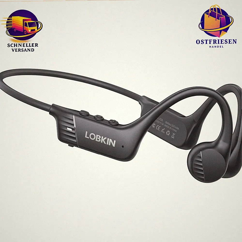 Knochenschall Kopfhörer Bluetooth 6.0 PX6 Wasserdicht Kabellos für Sport