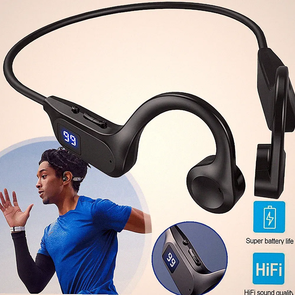 Knochenschall Kopfhörer Bluetooth Kopfhörer Sport Kopfhörer IPX5 Wasserdicht