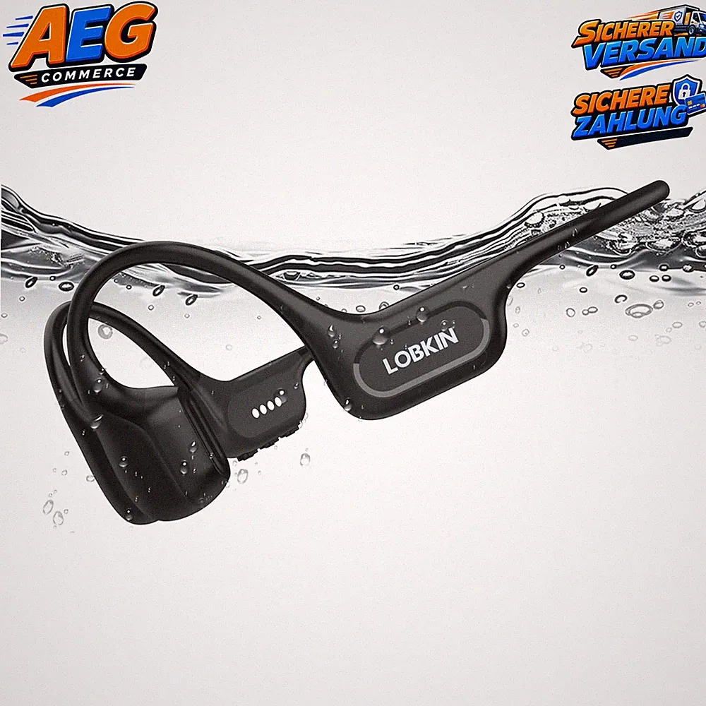 Knochenschall Kopfhörer Bluetooth Open Ear Kabellos Wasserdicht Sportkopfhörer