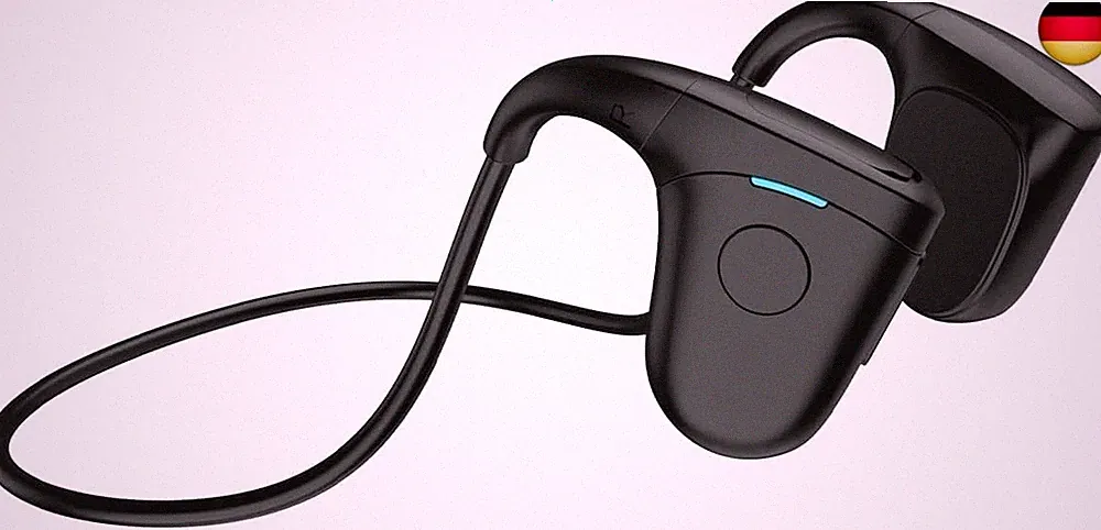 Knochenschall Kopfhörer Bluetooth, Open Ear Kopfhörer Bluetooth 5.3, IPX6 wasser