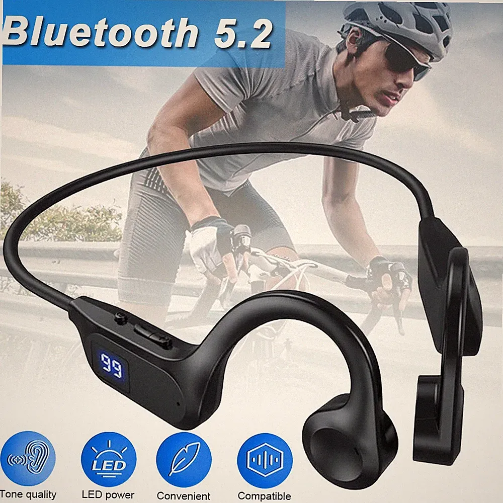 Knochenschall Kopfhörer Bluetooth Open Ears Sport Kopfhörer Kabellose Ohrhörer