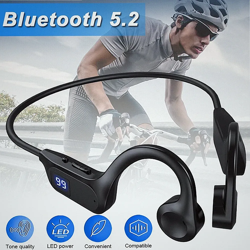 Knochenschall Kopfhörer Bluetooth Open Ears Sport Kopfhörer Kabellose Ohrhörer