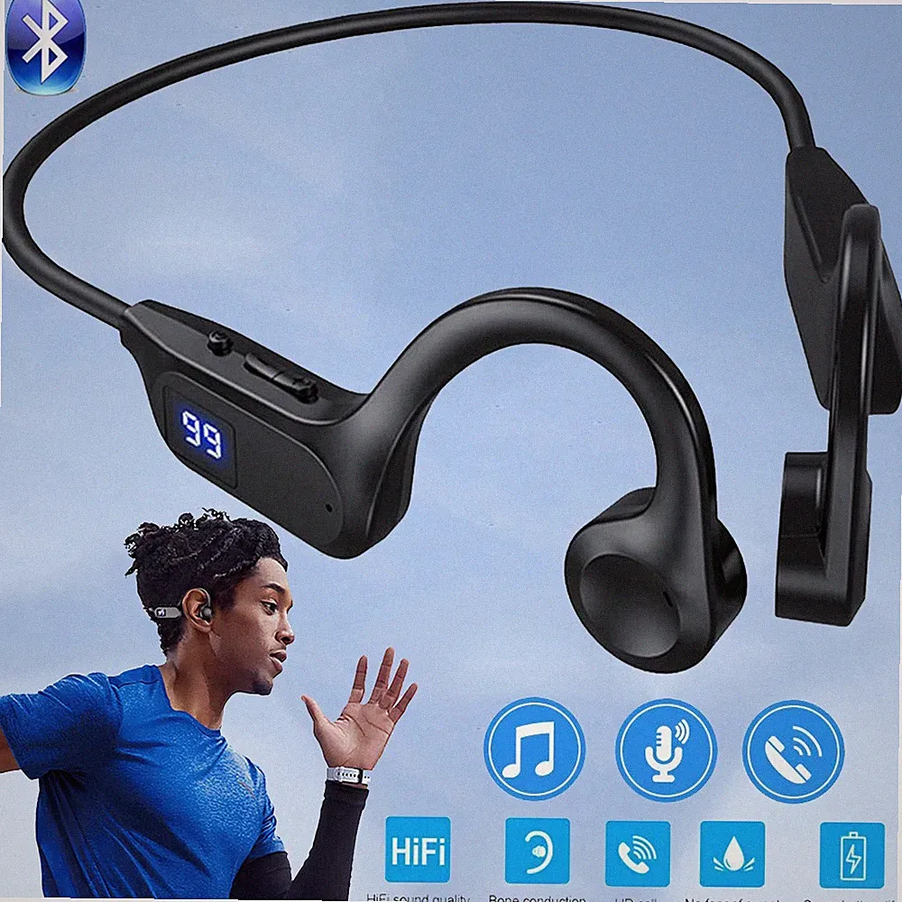 Knochenschall Kopfhörer Bluetooth Sport Kopfhörer Open-Ear Kopfhörer 180mAh