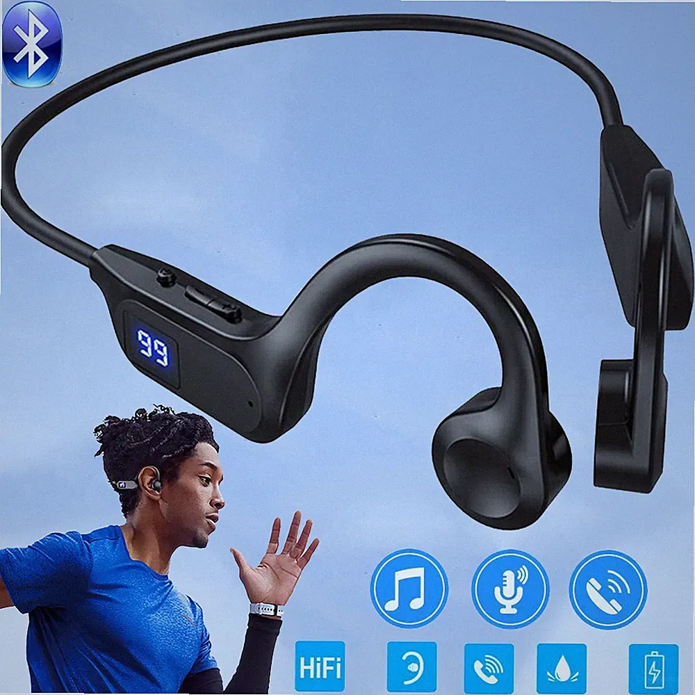 Knochenschall Kopfhörer Bluetooth Sport Kopfhörer Open-Ear Kopfhörer 180mAh
