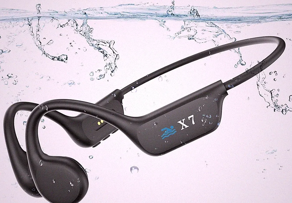 Knochenschall Kopfhörer Bluetooth Wasserdicht Schwimmen 32GB MP3 8