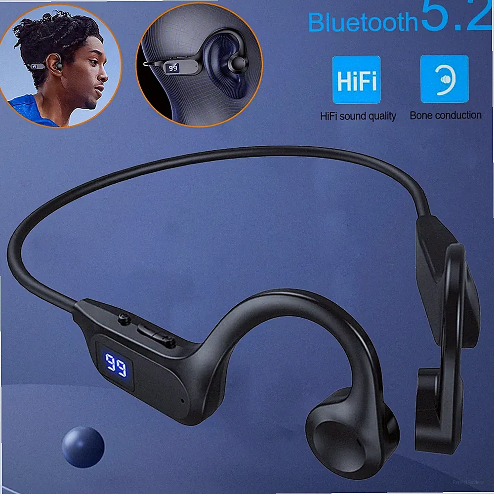 Knochenschall Kopfhörer Bluetooths 5.2 Knochenleitungs Kopfhörer Sportkopfhörer