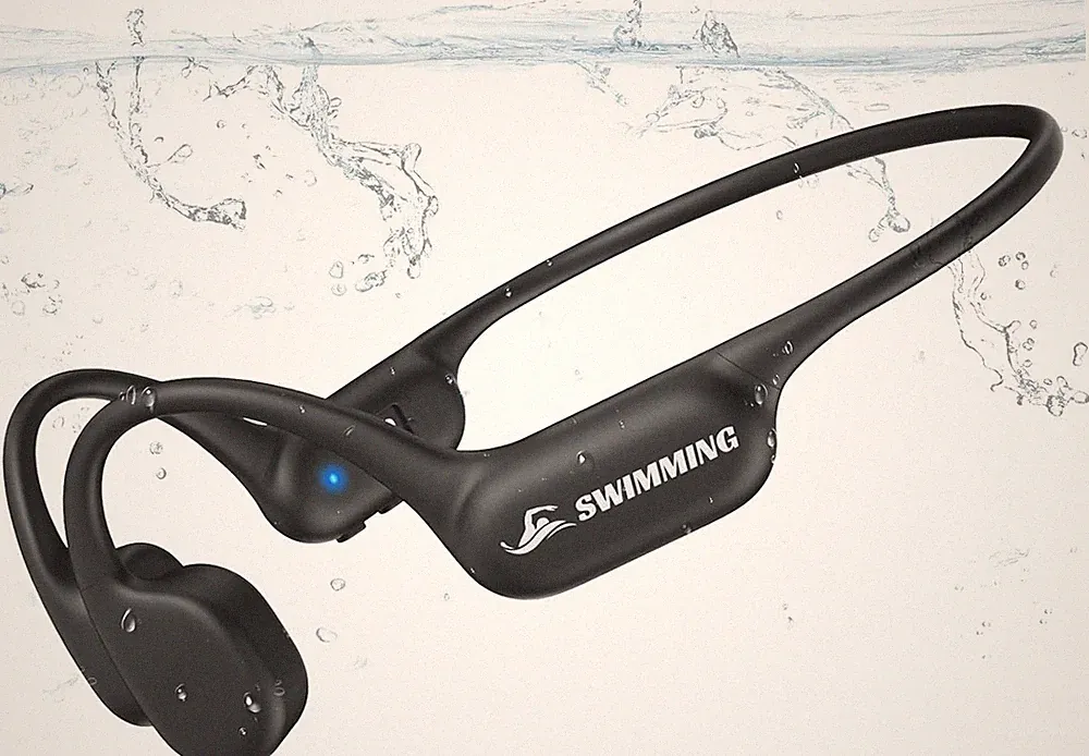 Knochenschall Kopfhörer IP68 Wasserdicht 32GB Bluetooth 5.4 Sport Unterwasser