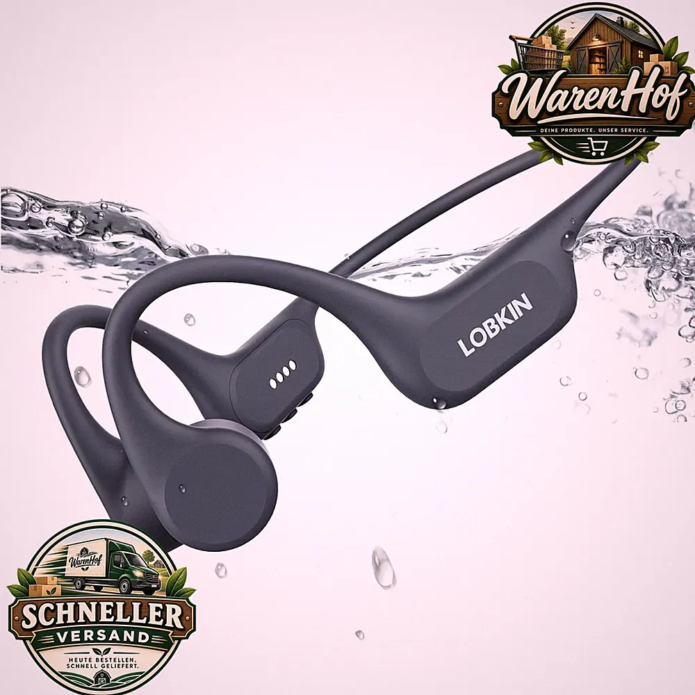 Knochenschall Kopfhörer IP68 Wasserdicht Bluetooth 5.4 mit 32G MP3 Player