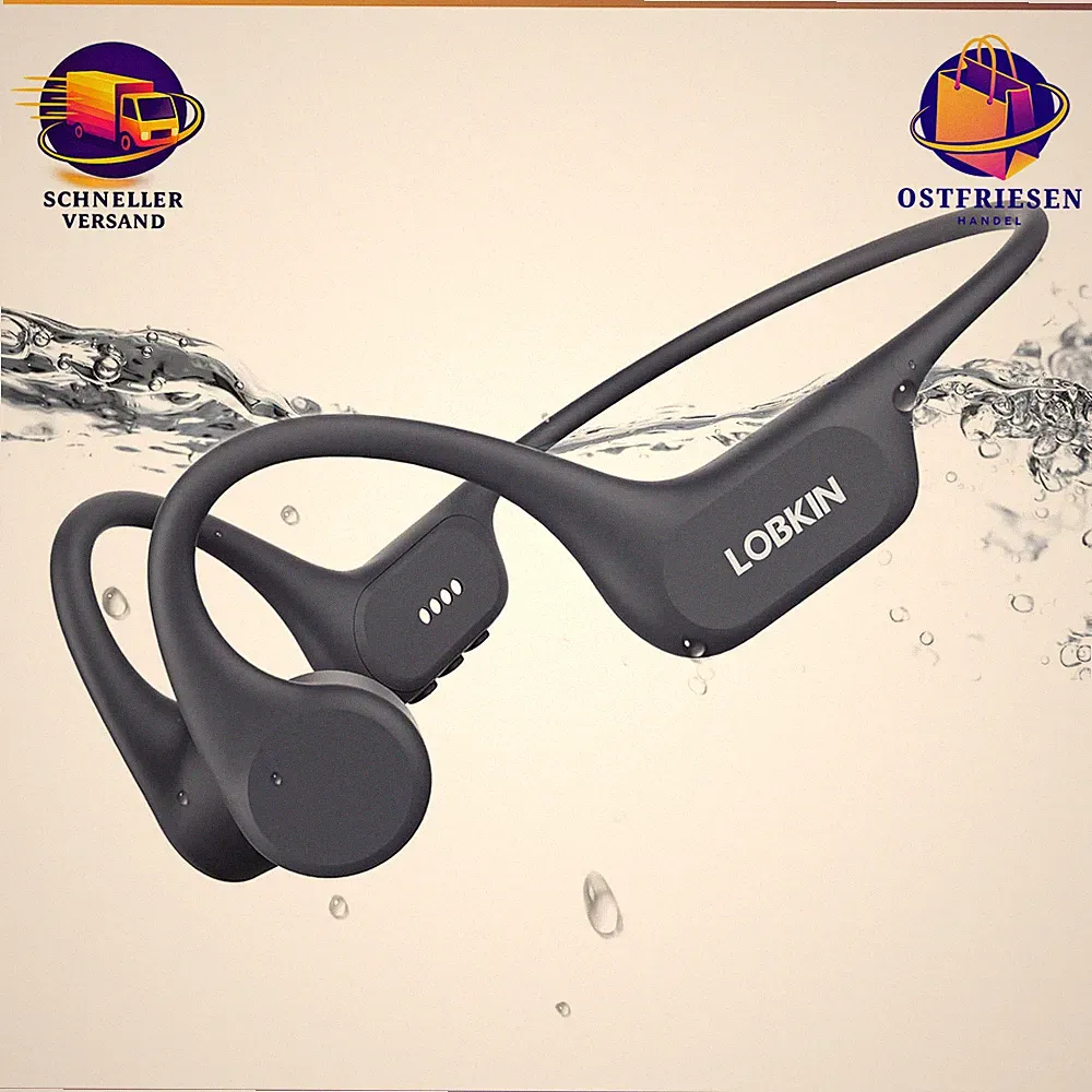 Knochenschall Kopfhörer IP68 Wasserdicht Bluetooth 5.4 mit 32G MP3 Player