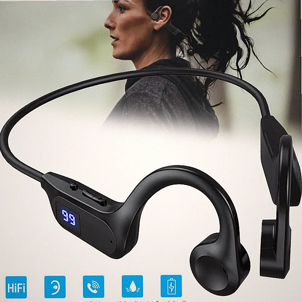 Knochenschall Kopfhörer Kabellos Bluetooth Kopfhörer Sportkopfhörer für Läufer
