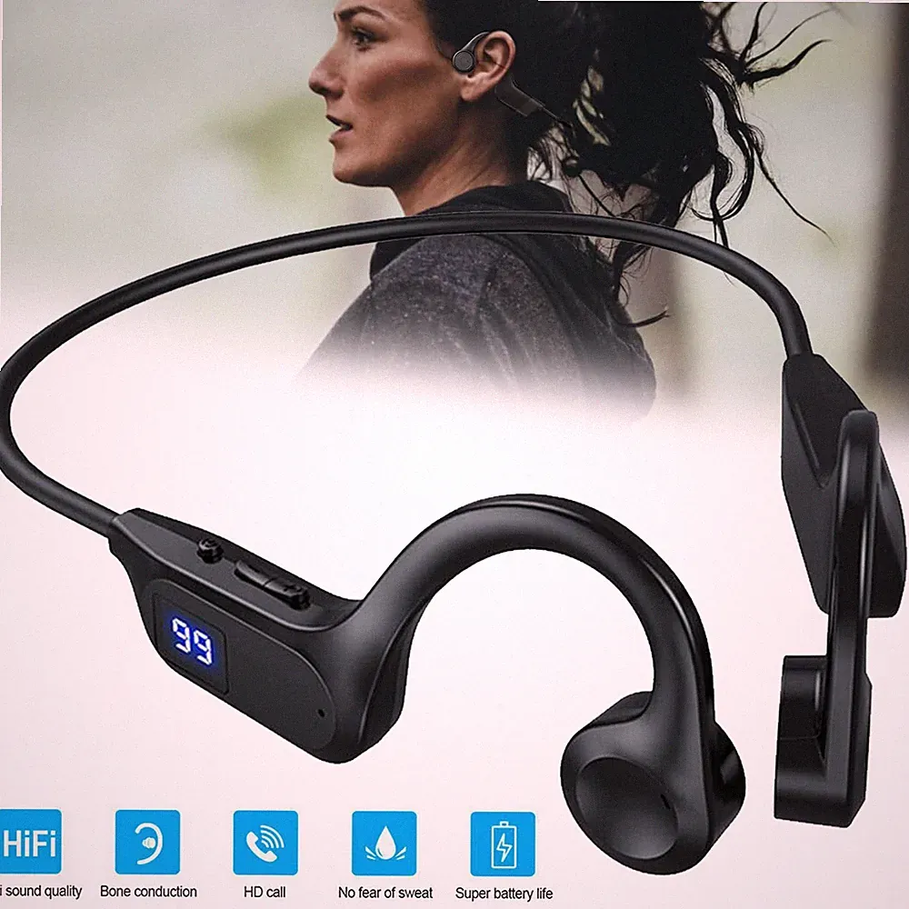 Knochenschall Kopfhörer Kabellos Bluetooth Kopfhörer Sportkopfhörer für Läufer