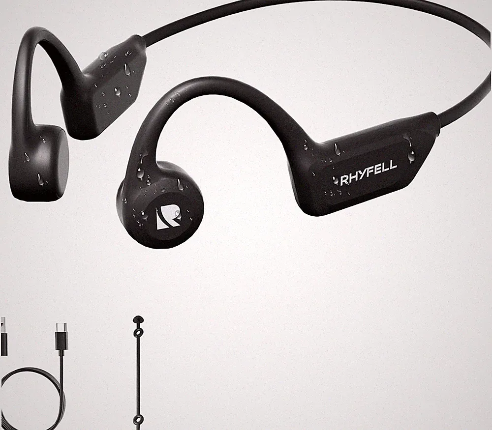 Knochenschall Kopfhörer, Open Ear Bluetooth 6.0 Sportkopfhörer, 8 Std Spielzeit