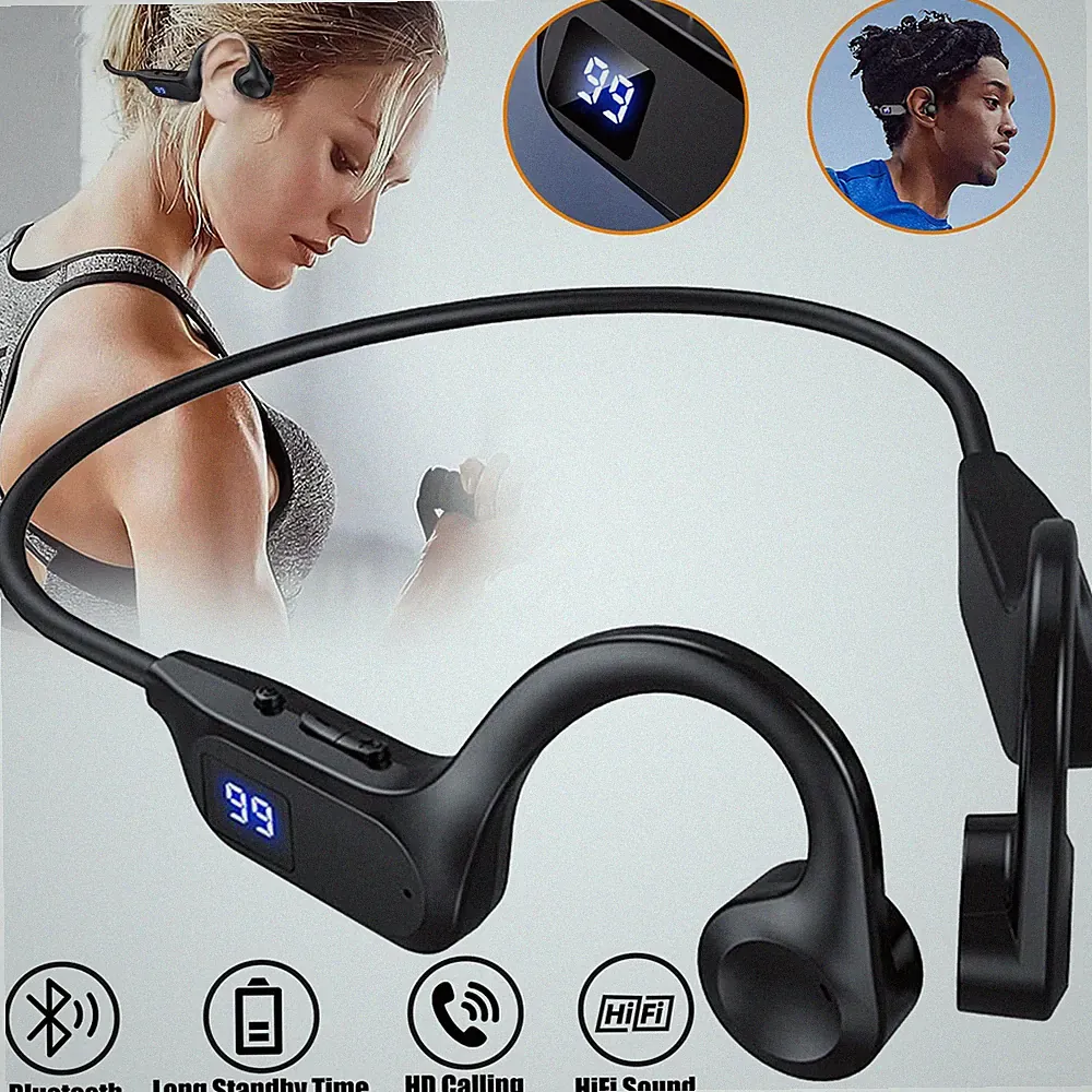 Knochenschall Kopfhörer Open-Ear Bluetooth Kopfhörer Laufen Sport Kopfhörer
