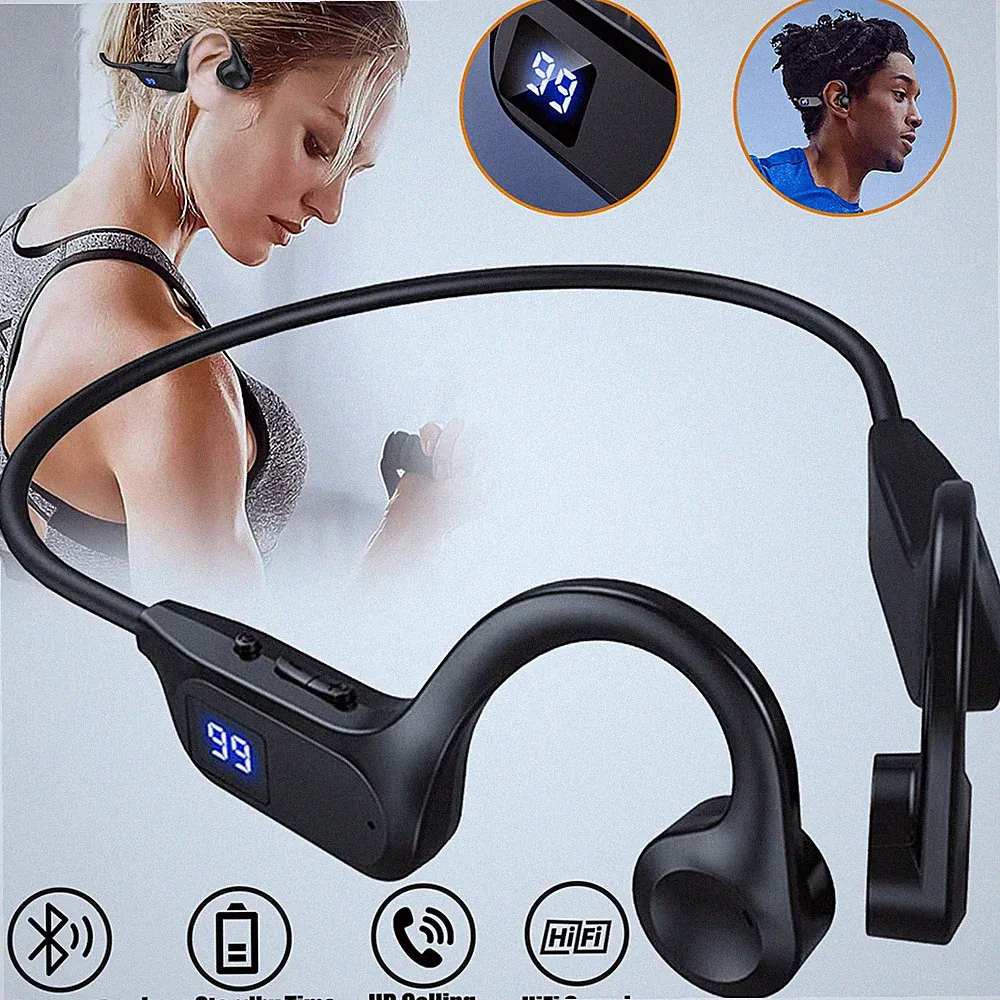 Knochenschall Kopfhörer Open-Ear Bluetooth Kopfhörer Laufen Sport Kopfhörer