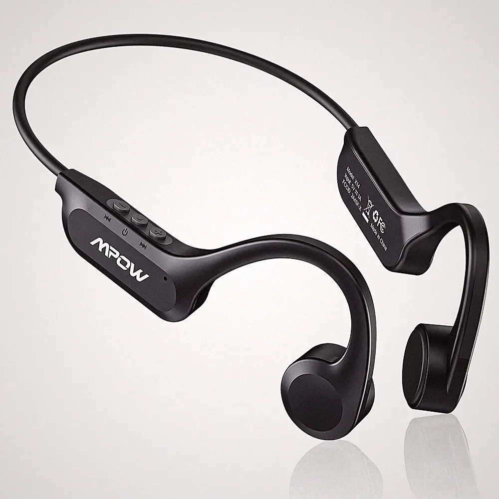 Knochenschall Kopfhörer, Open-Ear Bluetooth Kopfhörer mit Mikrofon, 8h Spielzeit