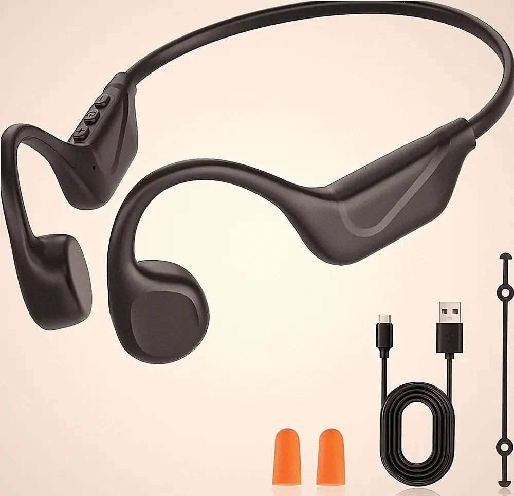 Knochenschall Kopfhörer, Open Ear Kopfhörer Bluetooth 6.0, Dual Device Modus, I