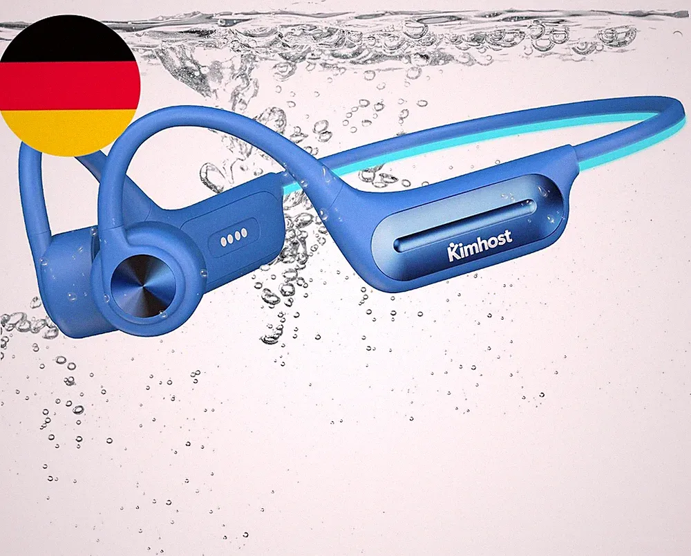 Knochenschall Kopfhörer Schwimmen – IP68 Wasserdicht, Bluetooth 5.4 Sport Kopfhö