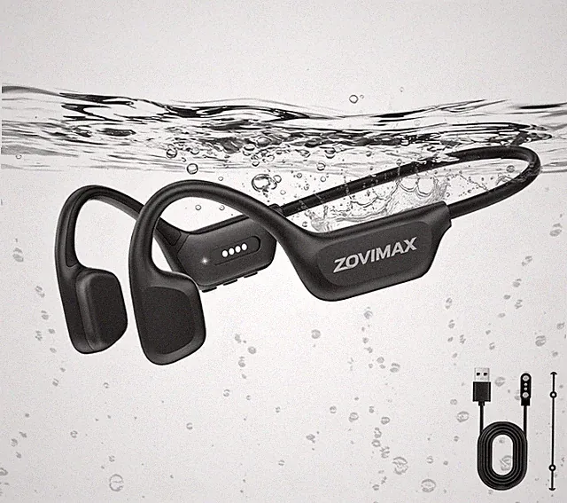 Knochenschall Kopfhörer Schwimmen, IPX8, 8 GB MP3, Bluetooth 6.0