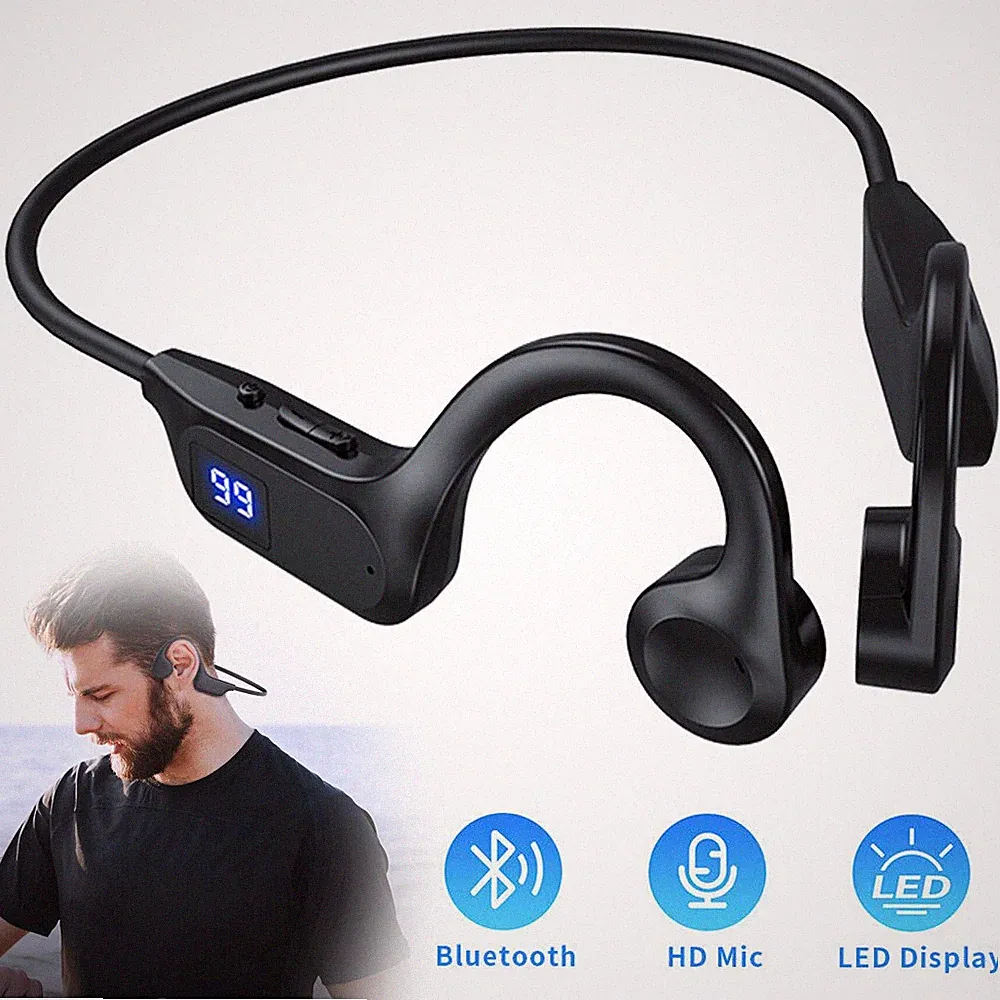 Knochenschall Kopfhörer Sport Bluetooth Ohrhörer Sport Kopfhörer Wasserdichtes