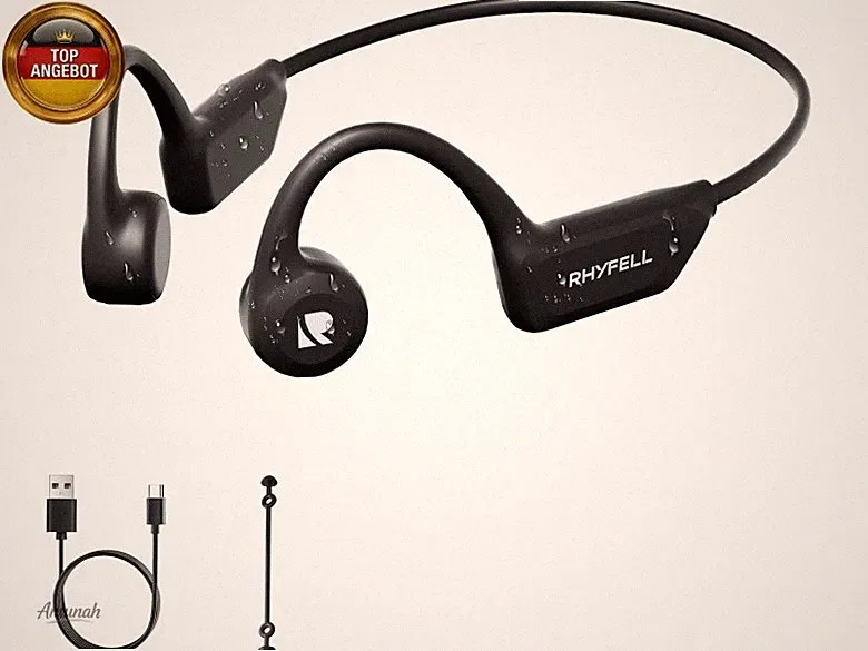 Knochenschall Kopfhörer, Sportkopfhörer Bluetooth 6.0, 8 Std Spielzeit, 28g U