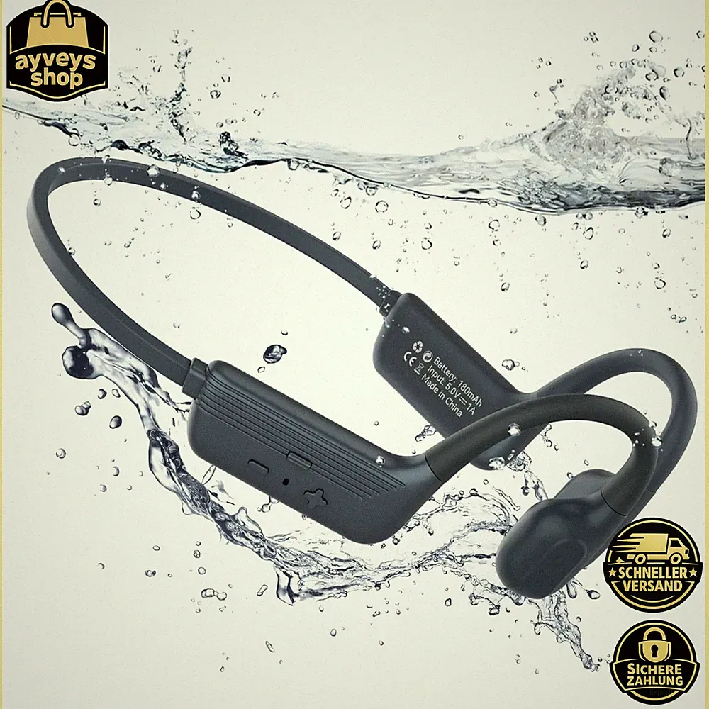 Knochenschall Kopfhörer Unterwasser 8GB MP3-Player zum Schwimmen Laufen