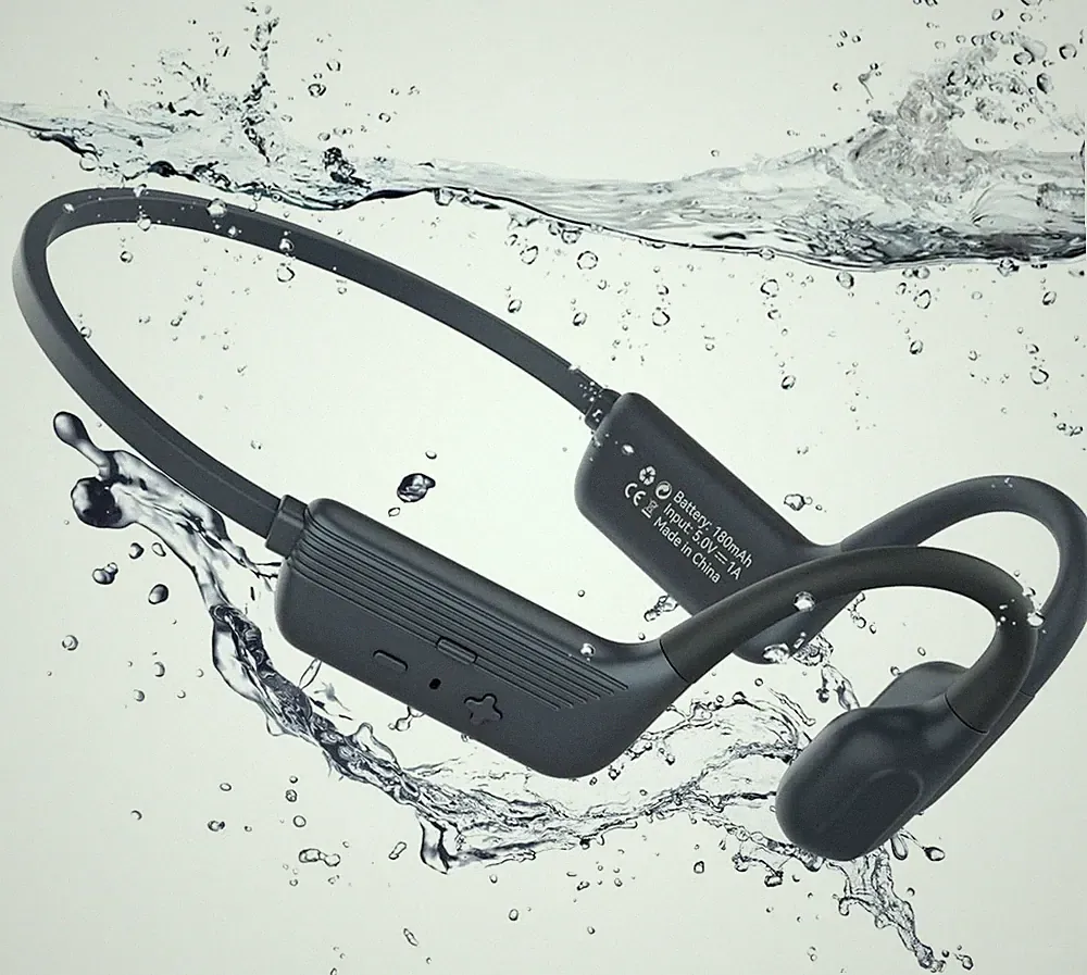 Knochenschall Kopfhörer Wasserdicht 8GB MP3 Player 24g