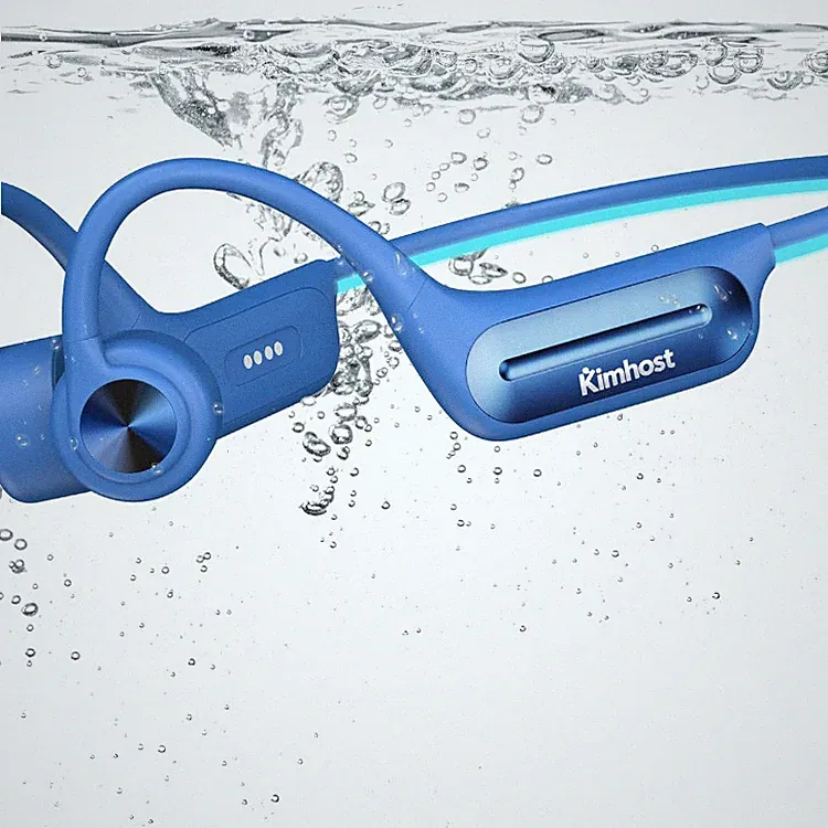 Knochenschall Kopfhoerer wasserdicht Bluetooth 5.4 32GB MP3 Open Ear Sport